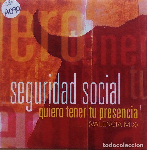 CDs de Musique: Seguridad Social &ndash; Quiero Tener Tu Presencia (Valencia Mix) (CD, Gasa DEW-0003)