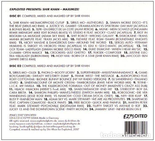 CDs de m&uacute;sica: Shir Khan &ndash; Maximize! (CD, Exploited GH 6CD) - Foto 2