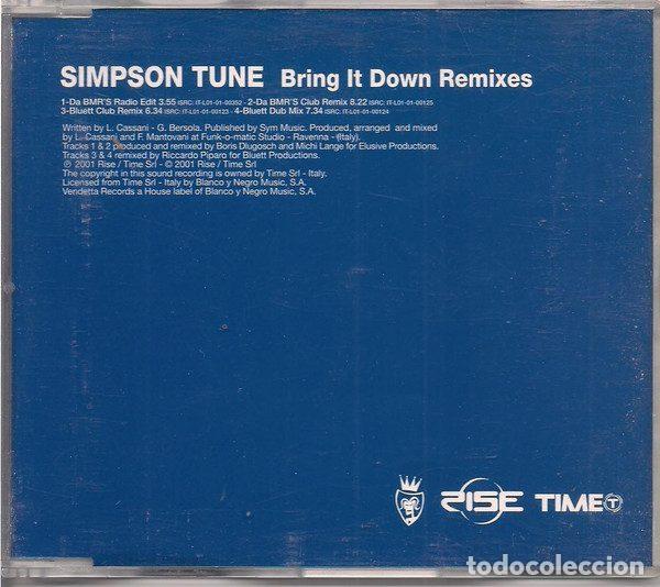 CD di Musica: Simpson Tune &ndash; Bring It Down (Remixes) (CD, Vendetta Records VENCDS 352 (CM))