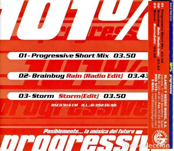 CDs de m&uacute;sica: Various &ndash; 101% Progressive (CD, Blanco Y Negro BNCD914 (CM)) - Foto 2