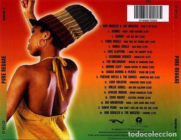 CDs de m&uacute;sica: Various &ndash; Pure Reggae (CD, PolyGram TV I2 65122) - Foto 2