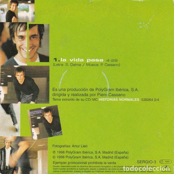 CDs de m&uacute;sica: Sergio Dalma &ndash; La Vida Pasa (CD, Mercury SERGIO-3) - Foto 2
