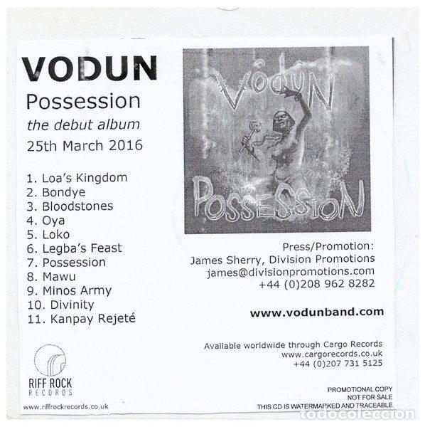 CD de M&uacute;sica: VŌDŪN &ndash; Possession (CD, Riff Rock Records RIFFROCK002CD)