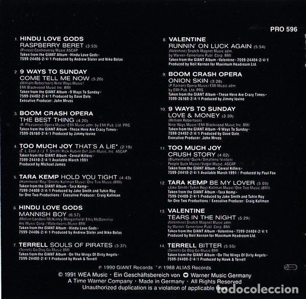 CDs de m&uacute;sica: Various &ndash; Giant (CD, Giant Records PRO 596) - Foto 2