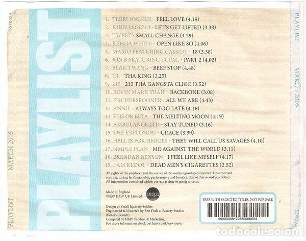 CDs de m&uacute;sica: Various &ndash; Playlist March 2005 (CD, HMV SDR28A) - Foto 2