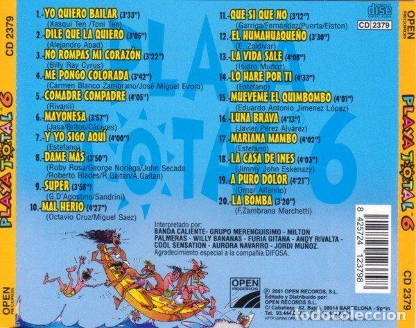 CDs de m&uacute;sica: Various &ndash; Playa Total 6 (CD, Open Records CD 2379) - Foto 2
