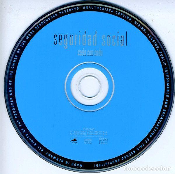 CDs de m&uacute;sica: Seguridad Social &ndash; Codo Con Codo (CD, Gasa PR02235) - Foto 3