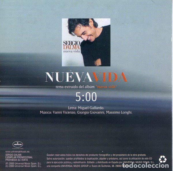 CDs de m&uacute;sica: Sergio Dalma &ndash; Nueva Vida (CD, Mercury SERGIO2) - Foto 2