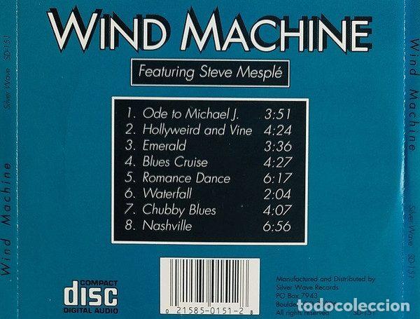 CDs de m&uacute;sica: Wind Machine &ndash; Wind Machine (Featuring Steve Mespl&eacute;) (CD, Silver Wave Records SD-151) - Foto 3