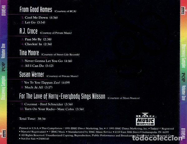CDs de m&uacute;sica: Various &ndash; Discovery Sampler (Pop) (CD, BMG Music Service D108540) - Foto 2