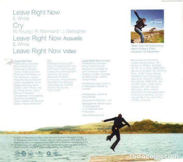 CDs de m&uacute;sica: Will Young &ndash; Leave Right Now (CD, 19 82876576582) - Foto 2
