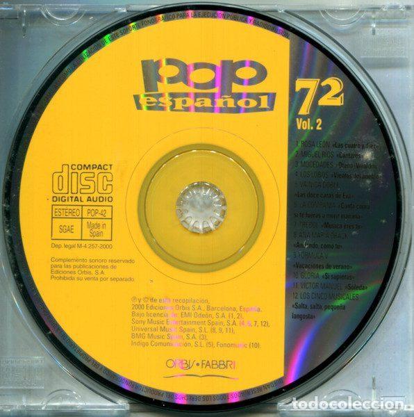CDs de m&uacute;sica: Various &ndash; Pop Espa&ntilde;ol 72 (Vol.2) (CD, Orbis POP-42) - Foto 4