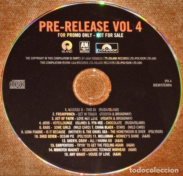 CDs de m&uacute;sica: Various &ndash; Pre-Release Vol 4 (CD, Island Records IPA 4) - Foto 4