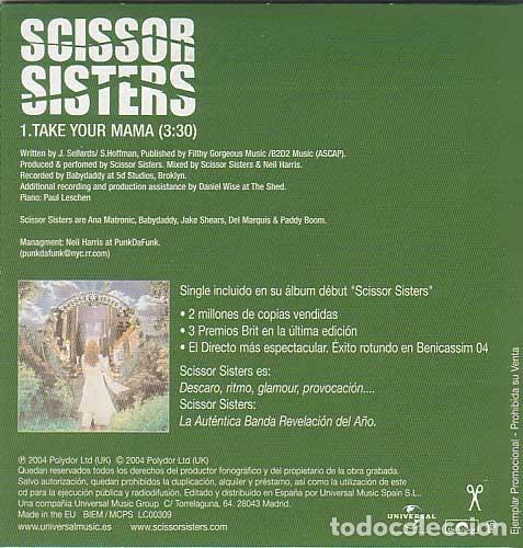 CDs de m&uacute;sica: Scissor Sisters &ndash; Take Your Mama (CD, Universal none) - Foto 2