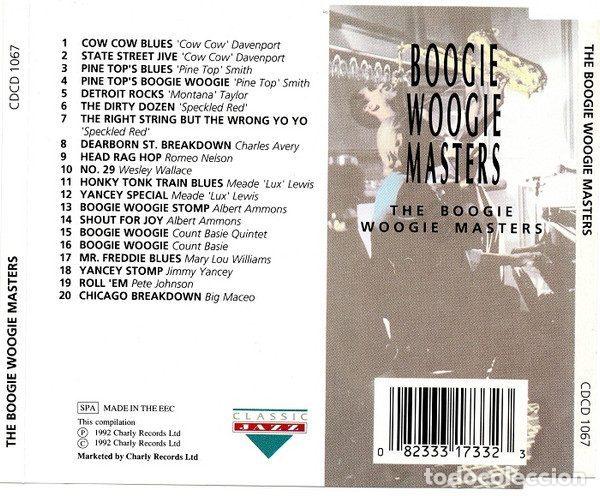 CDs de m&uacute;sica: Various &ndash; The Boogie Woogie Masters (CD, Classic Jazz CDCD 1067) - Foto 3