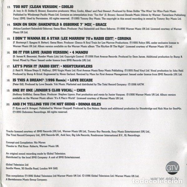 CDs de m&uacute;sica: Various &ndash; Dance Tip 4 (CD, Global Television RADCD26) - Foto 6