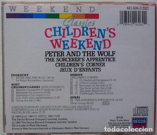 CDs de m&uacute;sica: Various &ndash; Childrens Weekend - Peter And The Wolf (CD, Decca 421 626-2) - Foto 2