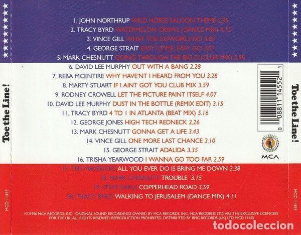 CDs de m&uacute;sica: Various &ndash; Toe The Line! (CD, MCA Records MCD 11455) - Foto 2