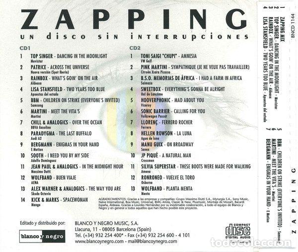 CDs de m&uacute;sica: Various &ndash; Zapping Un Disco Sin Interrupciones (CD, Blanco Y Negro BNCD 1144) - Foto 2