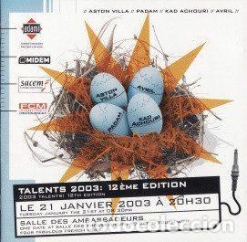 CDs de m&uacute;sica: Various &ndash; Talents 2003 : 12&egrave;me Edition (CD, Midem none) - Foto 1