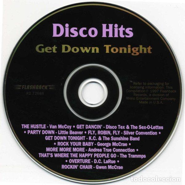 CDs de m&uacute;sica: Various &ndash; Disco Hits: Get Down Tonight (CD, Flashback Records R2 72688) - Foto 3