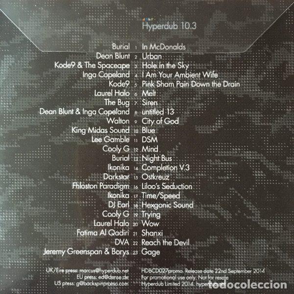 CDs de m&uacute;sica: Various &ndash; Hyperdub 10.3 (CDr, Hyperdub HBCD027promo) - Foto 2