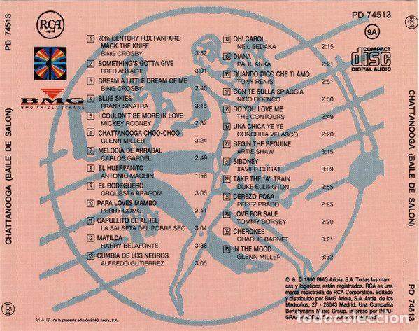 CDs de m&uacute;sica: Various &ndash; Chattanooga (Baile De Salon) (CD, RCA PD74513) - Foto 6