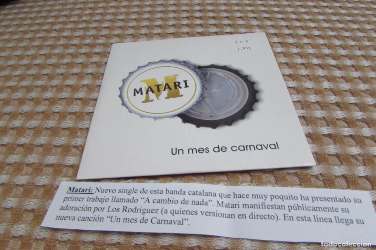 CDs de m&uacute;sica: Matari&lrm;&ndash; Un Mes De Carnaval CD SINGLE CADENA 100