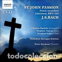 CDs de m&uacute;sica: JOHANN SEBASTIAN BACH - ST.JOHN PASSION (2CD) PETER SEYMOUR