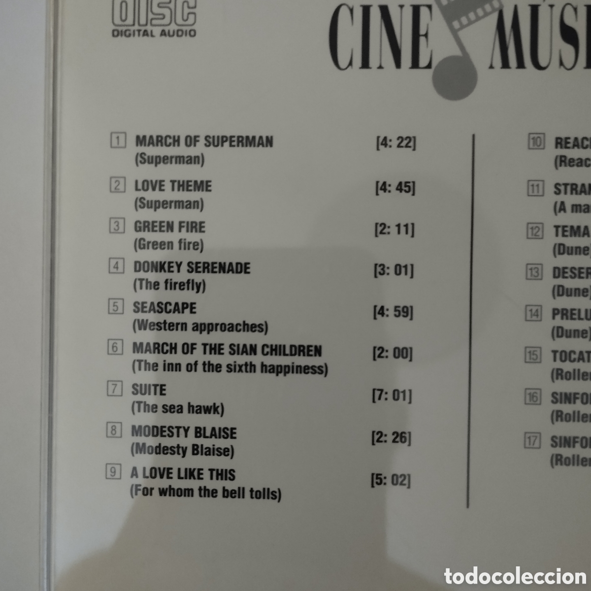 CDs de m&uacute;sica: CD BSO La musica de aventuras. - Foto 4