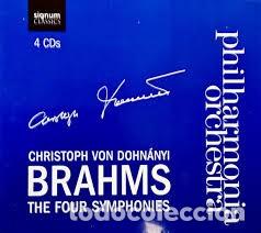 CDs de m&uacute;sica: JOHANNES BRAHMS - THE FOUR SYMPHONIES (4CD) PHILARMONIA ORCHESTRA, VON DOHN&Aacute;NYI