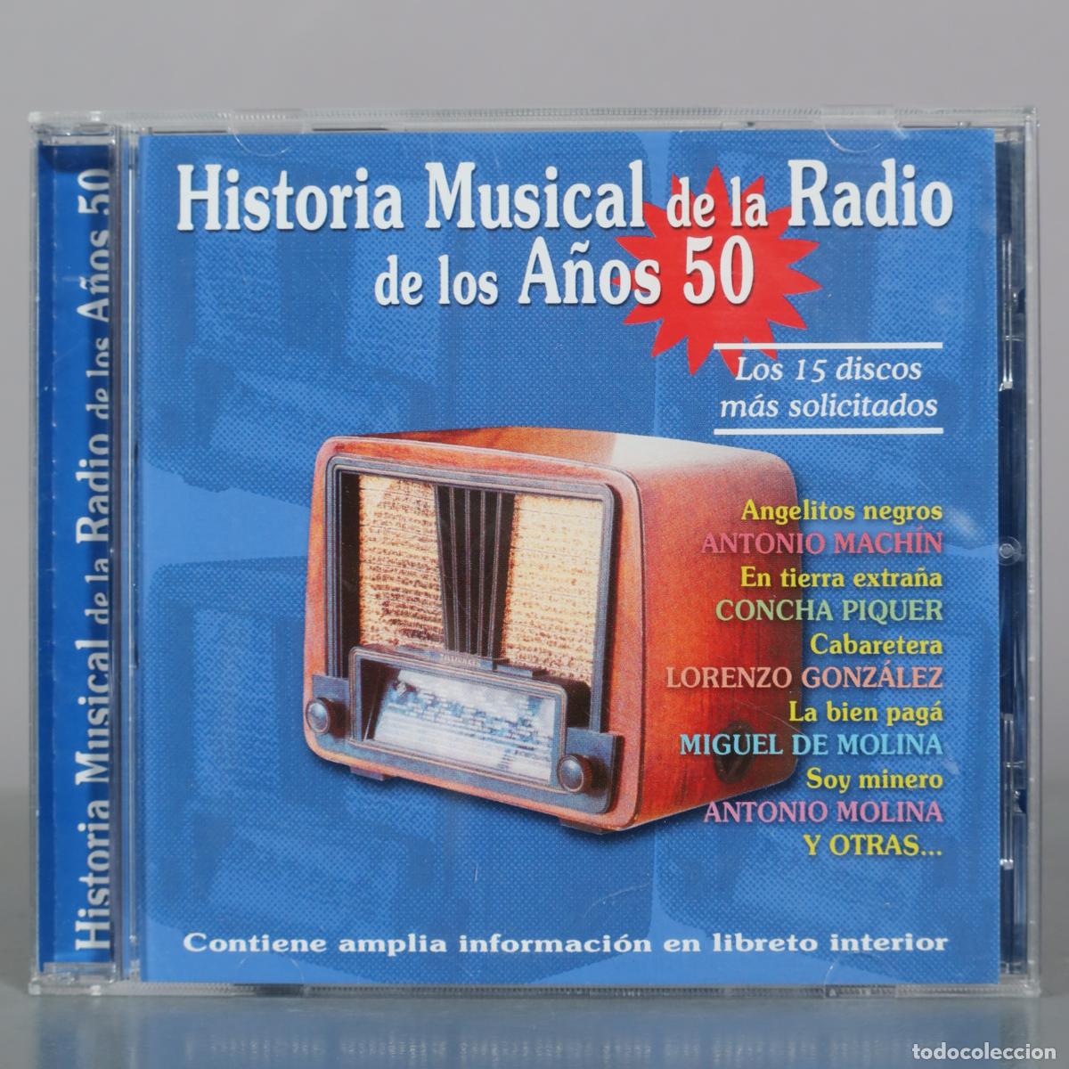CDs de m&uacute;sica: CD. Historia Musical de la Radio de los A&ntilde;os 50 - Novoson