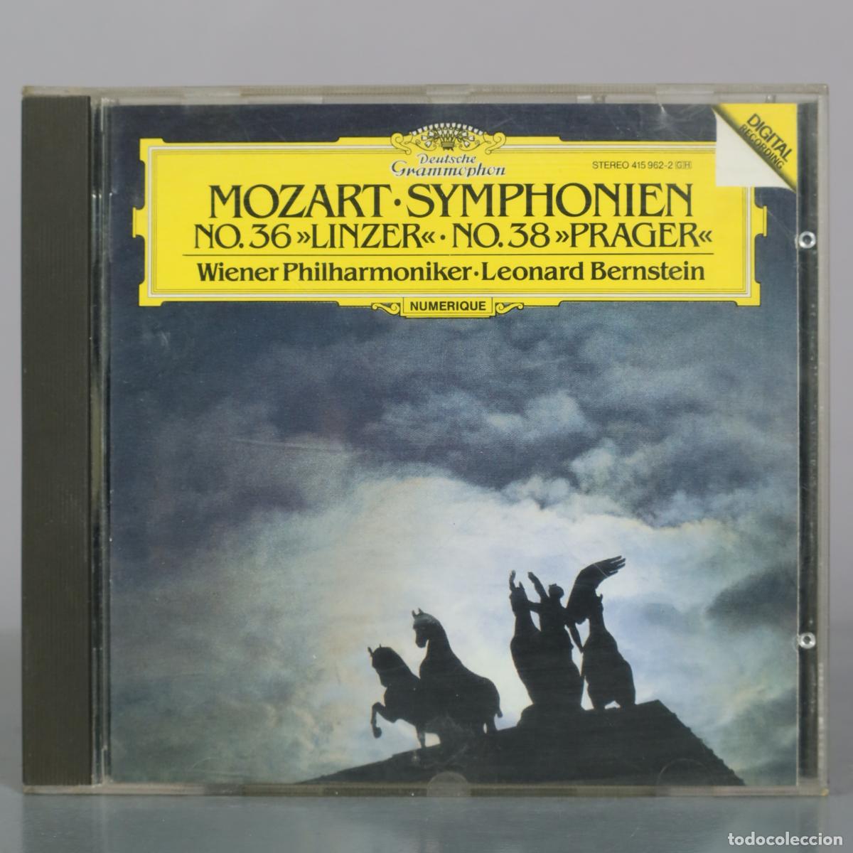 CDs de m&uacute;sica: CD. Mozart - Symphonien No. 36 Linzer - No. 38 Prager - Wiener Philharmoniker - Leonard Bernstein -