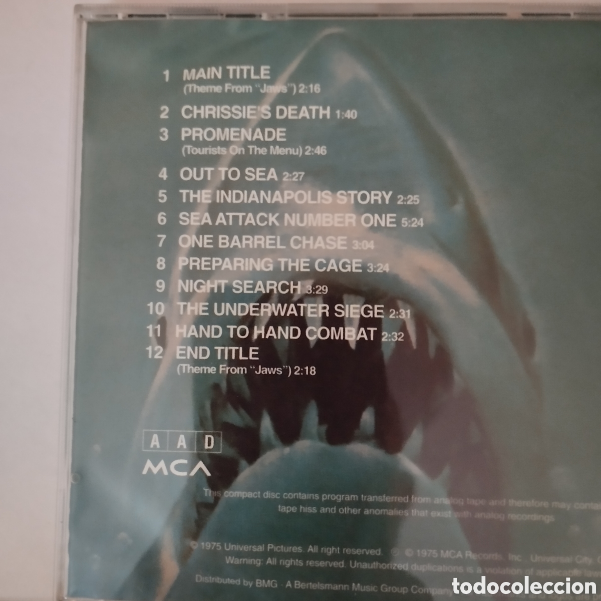 CDs de m&uacute;sica: CD BSO Tiburon - John Williams. - Foto 3