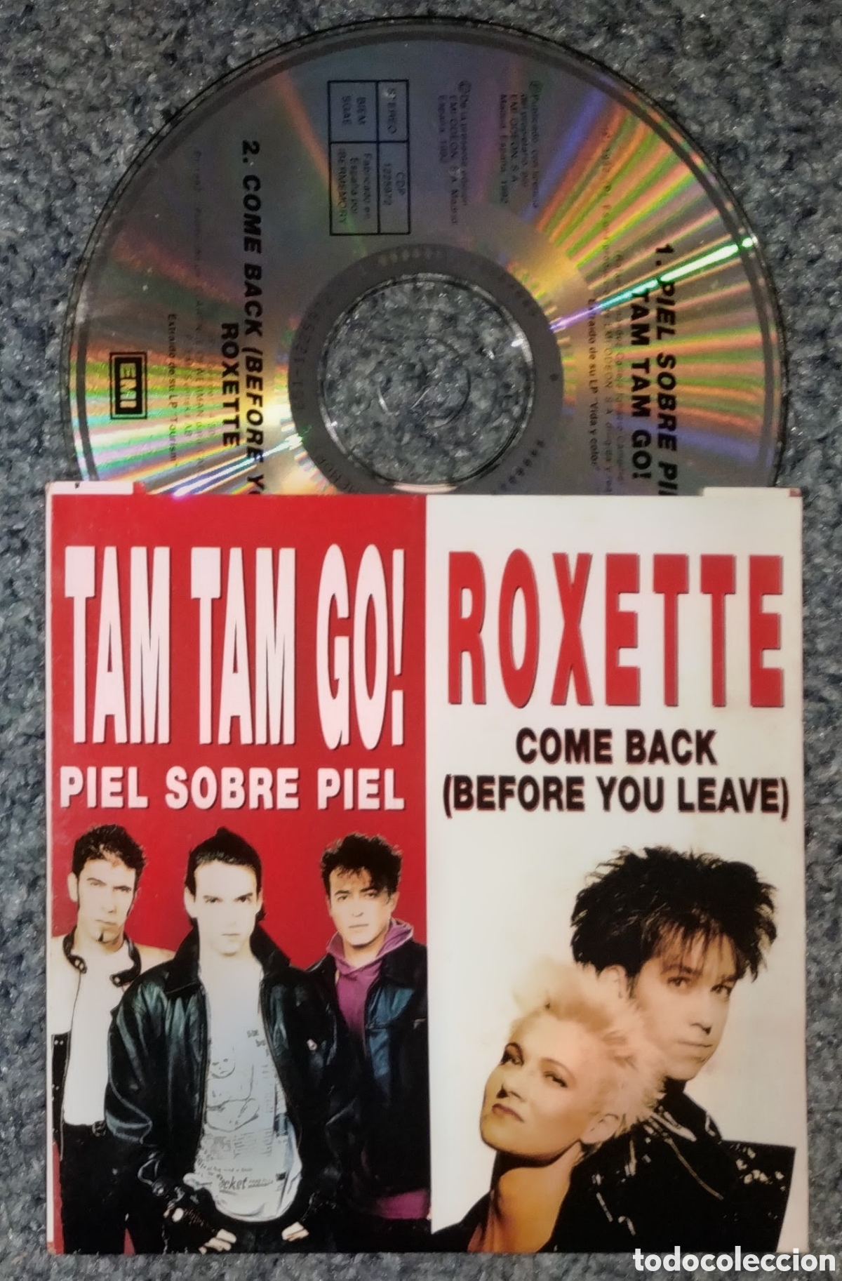 CD de M&uacute;sica: &rdquo;TAM TAM GO! piel sobre piel&rdquo; + &rdquo;ROXETTE come back&rdquo; CD ORIGINAL EN BUEN ESTADO (ver fotos)