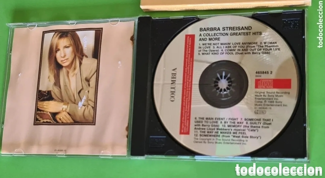 CDs de m&uacute;sica: Cd Barbra Streisand / Greatest Hits - Foto 3