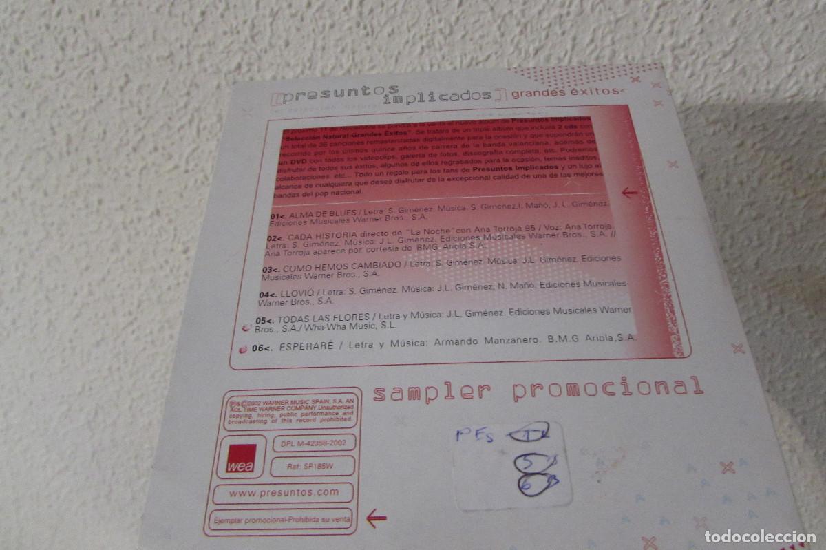 CDs de m&uacute;sica: PRESUNTOS IMPLICADOS - GRANDES EXITOS ( SAMPLER ) - Foto 2