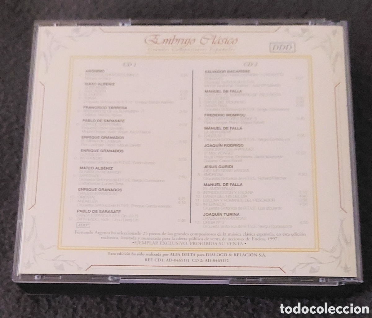 CDs de m&uacute;sica: Doble CD Embrujo Cl&aacute;sico - Foto 2