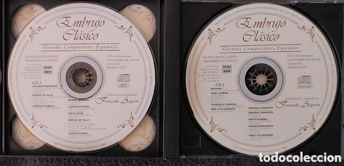 CDs de m&uacute;sica: Doble CD Embrujo Cl&aacute;sico - Foto 3