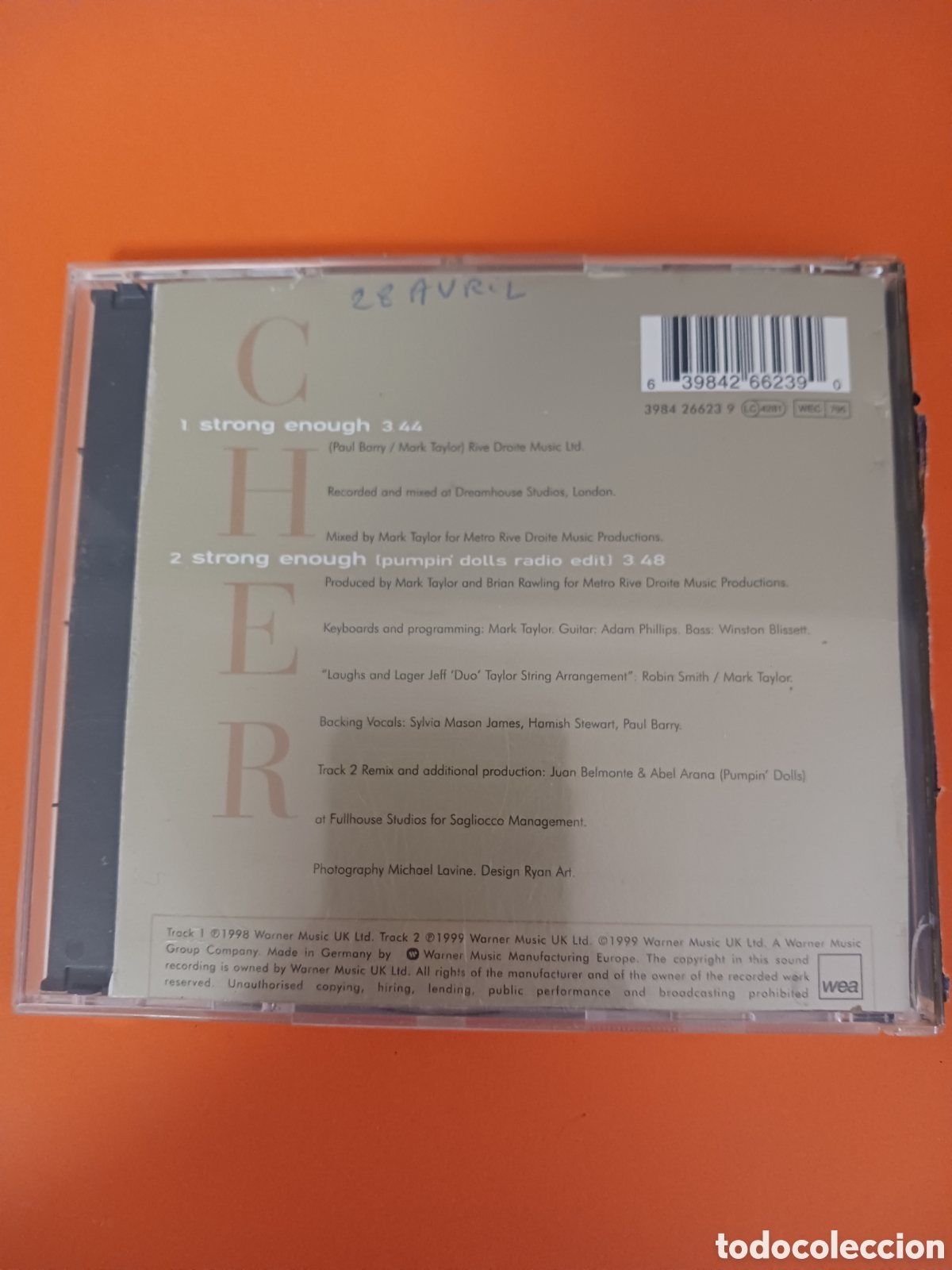 CDs de m&uacute;sica: CHER, Strong enougn, CD. - Foto 4