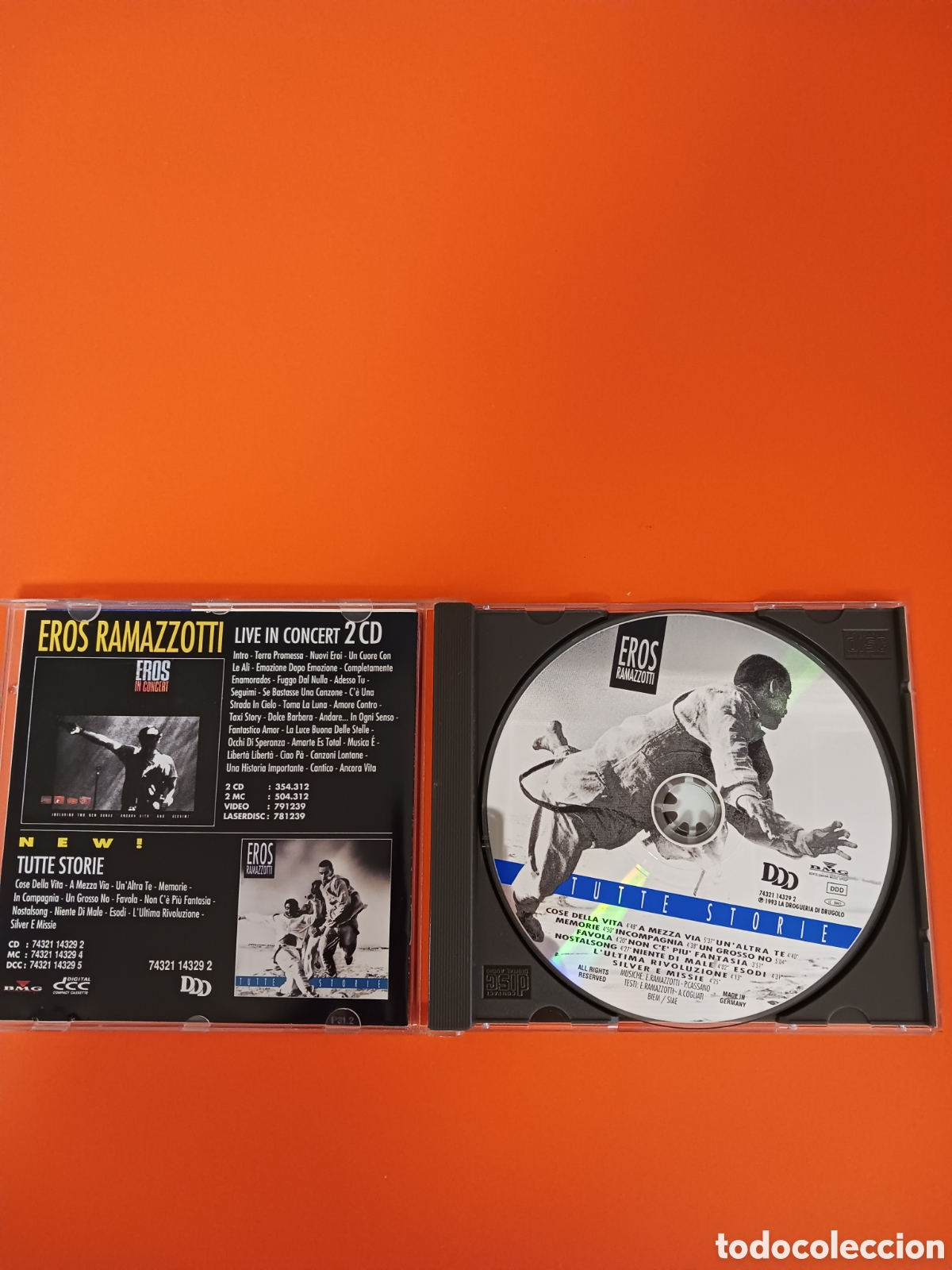 CDs de m&uacute;sica: EROS RAMAZZOTTI, tutte storie. CD. - Foto 2