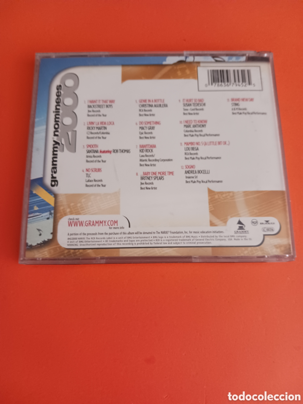 CDs de m&uacute;sica: CD, GRAMMY NOMINEES 2000. - Foto 4