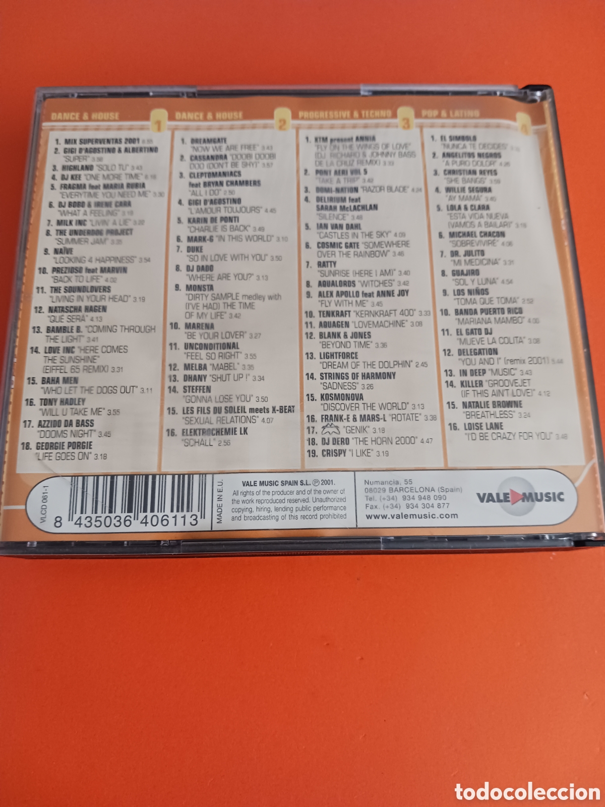 CDs de m&uacute;sica: 4 CDs SUPERVENTAS 2001. - Foto 5
