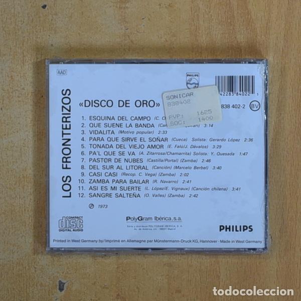 CDs de m&uacute;sica: LOS FRONTERIZOS - DISCO DE ORO - CD - Foto 2