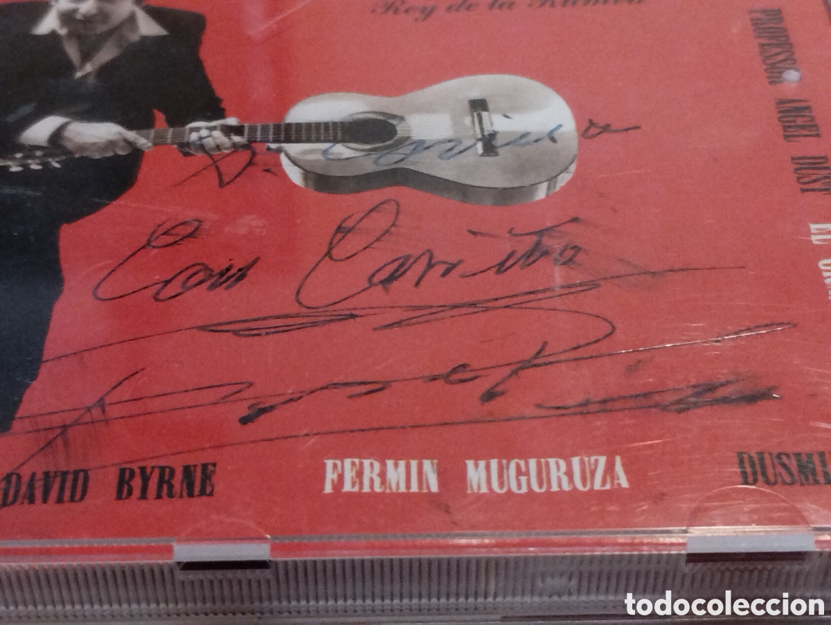 CDs de m&uacute;sica: CD con aut&oacute;grafo Peret Rey de la Rumba - Foto 2
