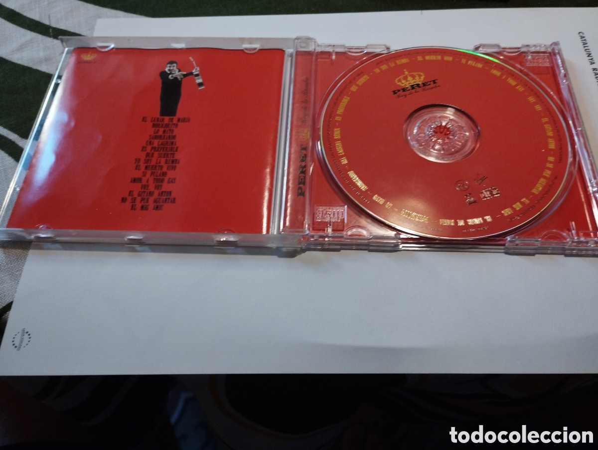 CDs de m&uacute;sica: CD con aut&oacute;grafo Peret Rey de la Rumba - Foto 3