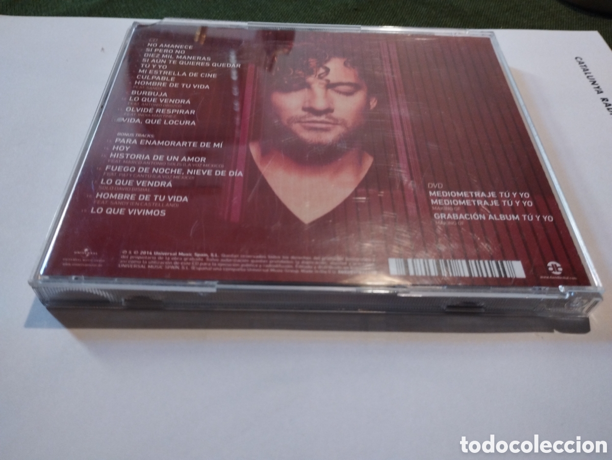 CDs de m&uacute;sica: CD con aut&oacute;grafo de David Bisbal T&uacute; yYo - Foto 4