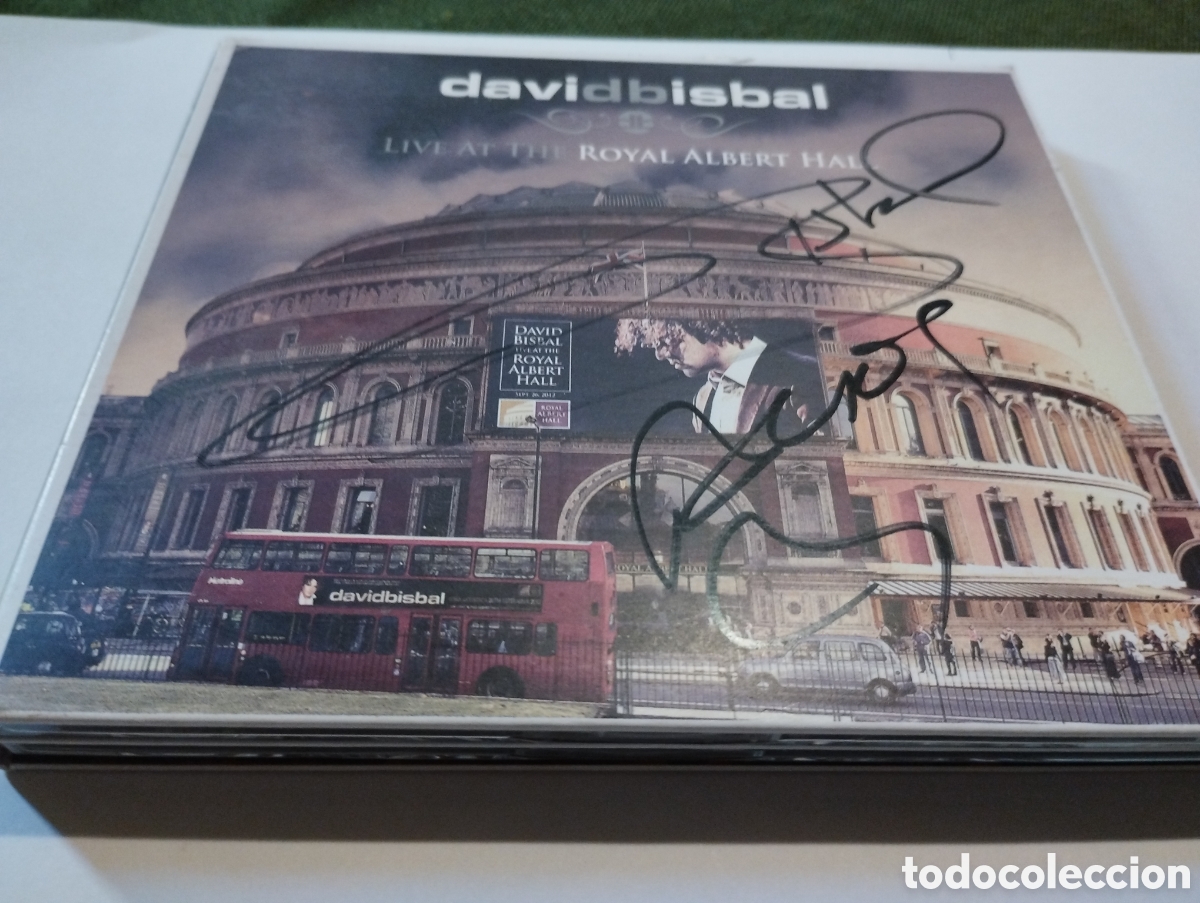 Music CDs: CD con aut&oacute;grafo David Bisbal Live At The Royal Albert Hall