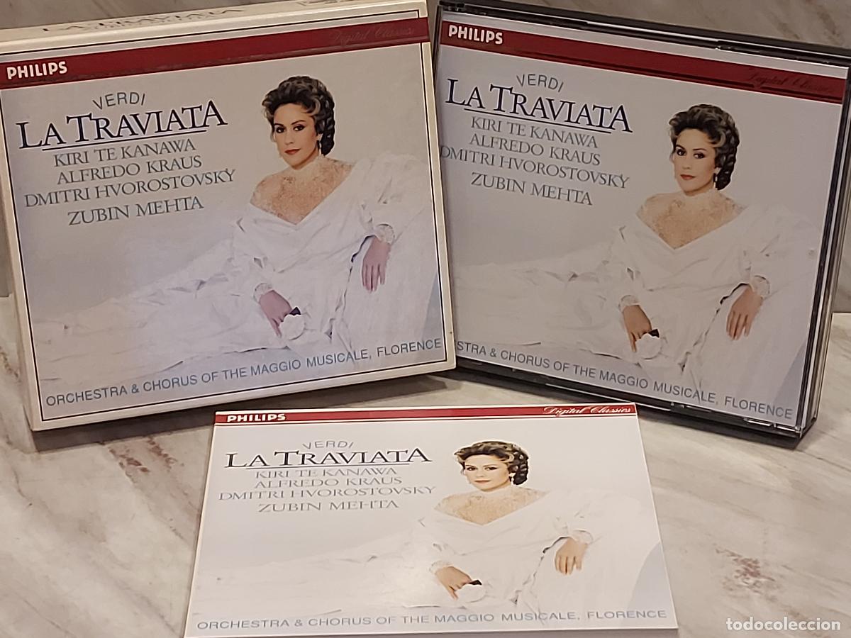 CDs de m&uacute;sica: LA TRAVIATA (VERDI) | KIRI TE KANAWA/ALFREDO KRAUS/HVOROSTOVSKY // ZUBIN MEHTA | 2 CD | LIBRETO