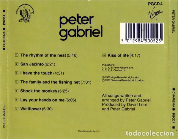 CDs de m&uacute;sica: Peter Gabriel - Peter Gabriel PGCD4 - Foto 2
